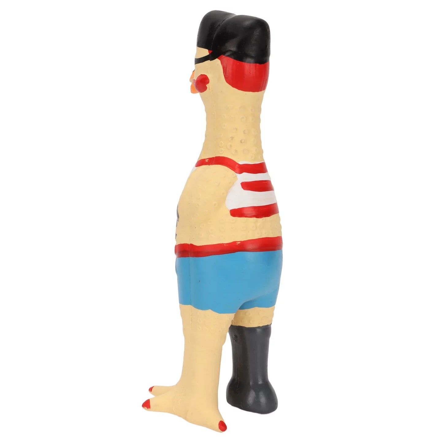 Squeaky Chicken Dog Toys, Dog Toy Teeth Grinding Hand Painted Easy to Clean Bite Resistant for Dogs Pirate Chicken,Ok Chicken,Chef Chicken,Flying Chicken