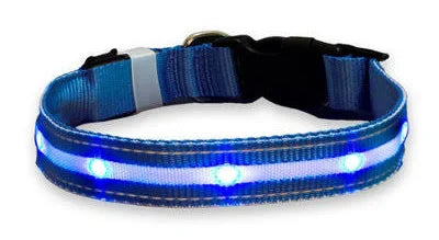 LED dog/cat collar - USB rechargable waterproof