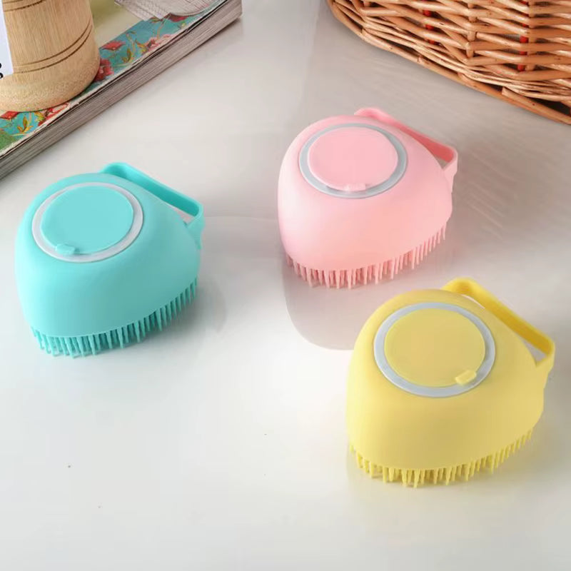 Bath Massage Gloves Brush Silicone for Dogs and Cats